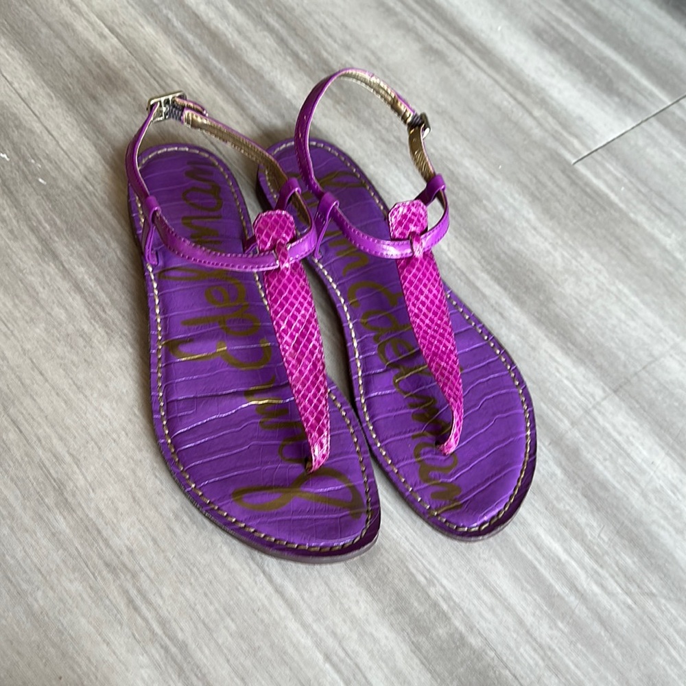 Sam Edelman Fucsia Purple Gigi Croc Sandal Size 7